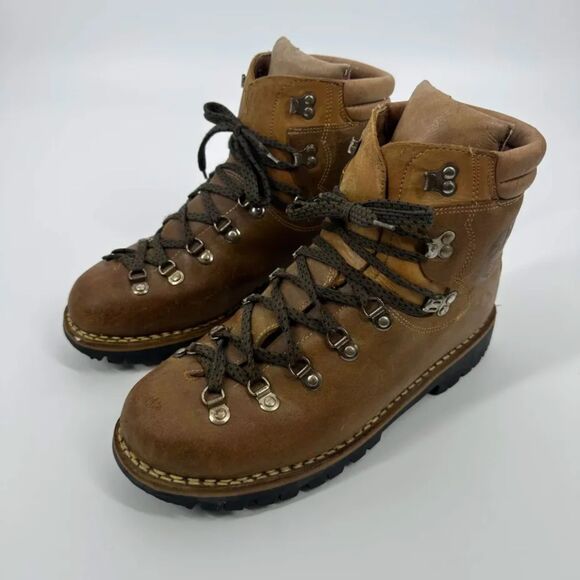 Vintage PMS By Gronell Italian Made Mountaineering Hiking Boots Size 11M main image 8
